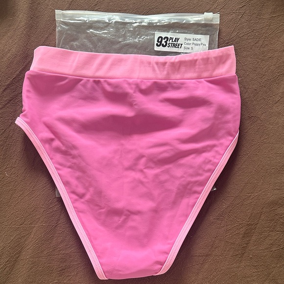 93 Play Street Sadie Pink Bikini Bottoms - Picture 4 of 5